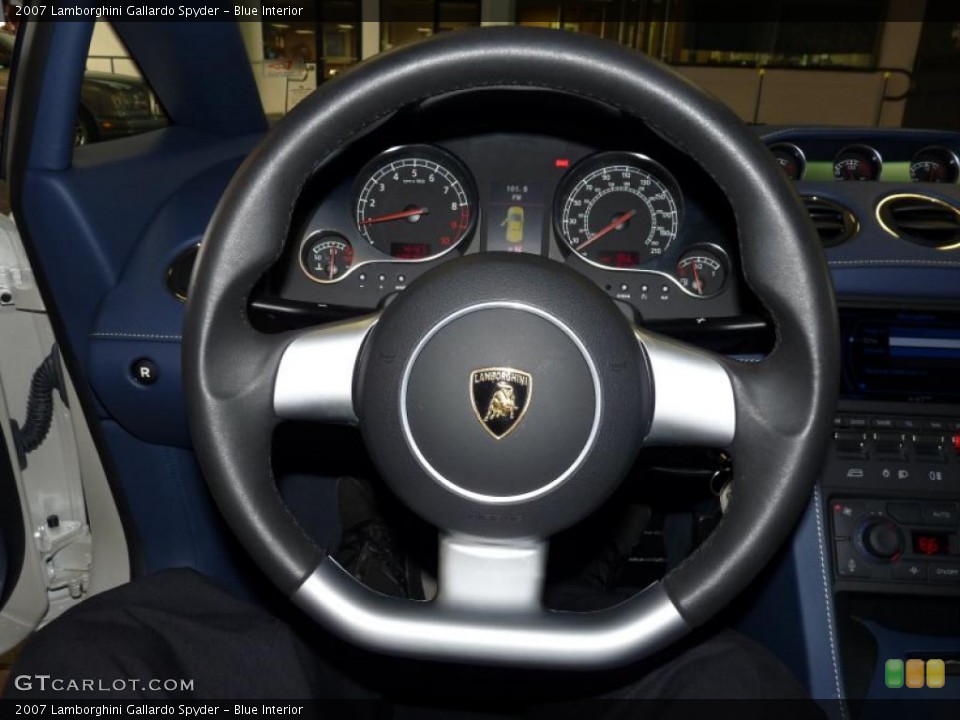 Blue Interior Steering Wheel for the 2007 Lamborghini Gallardo Spyder #26704471