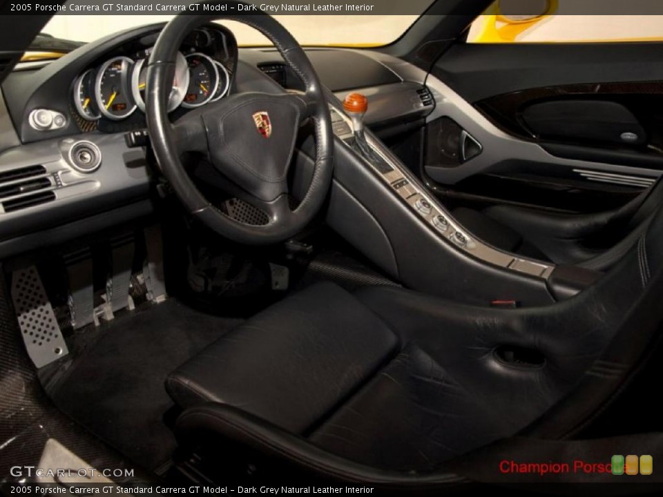 Dark Grey Natural Leather Interior Prime Interior for the 2005 Porsche Carrera GT  #26756874