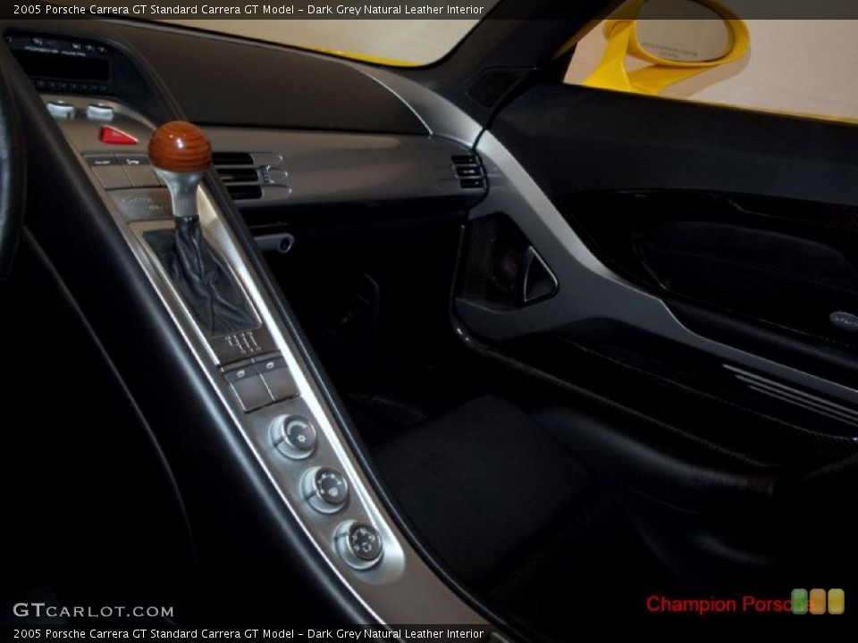 Dark Grey Natural Leather Interior Controls for the 2005 Porsche Carrera GT  #26756918