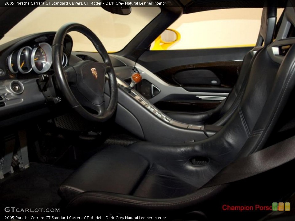 Dark Grey Natural Leather Interior Photo for the 2005 Porsche Carrera GT  #26756974