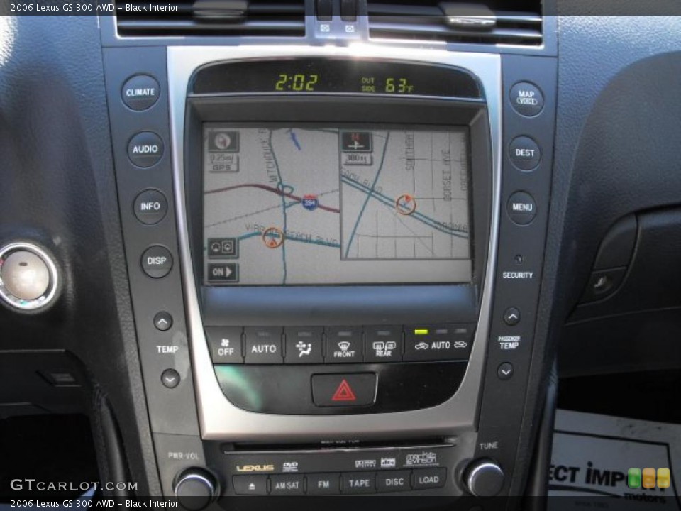 Black Interior Navigation for the 2006 Lexus GS 300 AWD #26845726