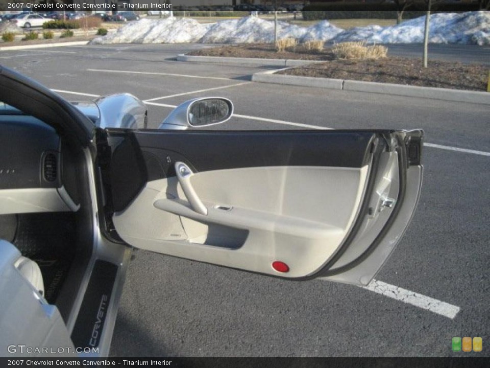 Titanium Interior Door Panel for the 2007 Chevrolet Corvette Convertible #26854406