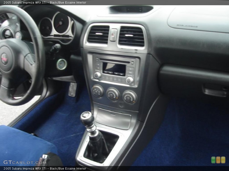 Black/Blue Ecsaine Interior Transmission for the 2005 Subaru Impreza WRX STi #26890490
