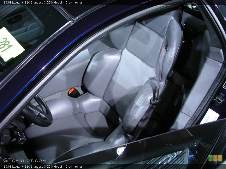 Gray Interior Photo for the 1994 Jaguar XJ220  #269704