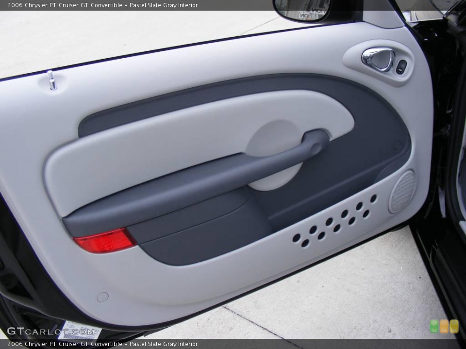 Pastel Slate Gray Interior Door Panel for the 2006 Chrysler PT Cruiser GT Convertible #2708301