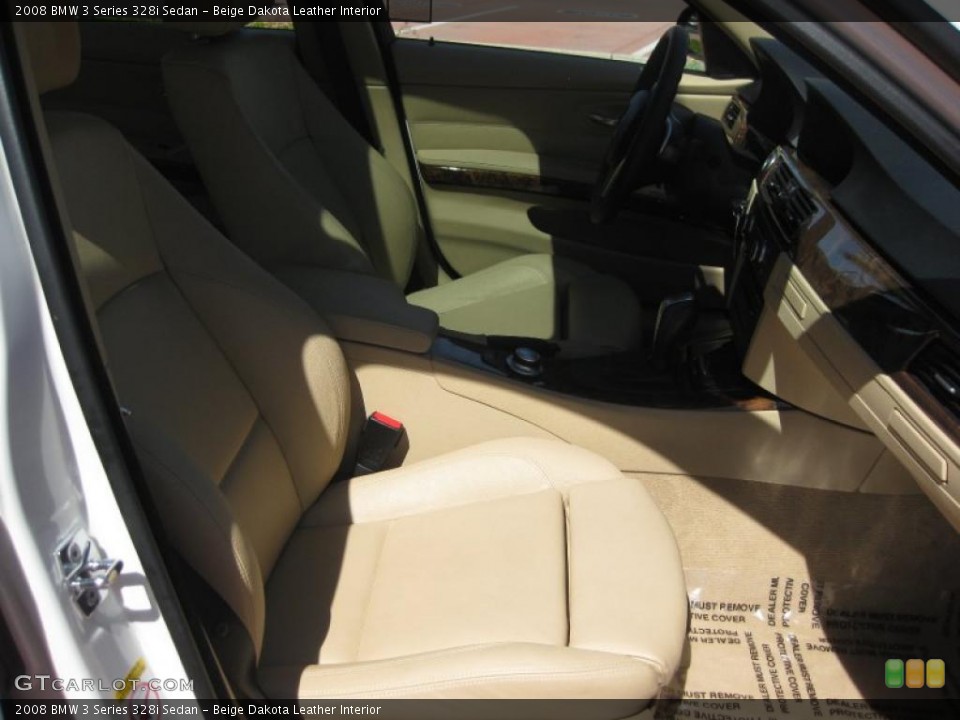 Beige Dakota Leather Interior Photo for the 2008 BMW 3 Series 328i Sedan #27097441