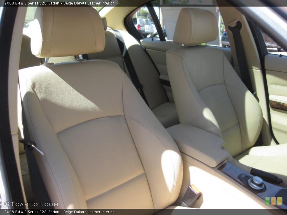 Beige Dakota Leather Interior Photo for the 2008 BMW 3 Series 328i Sedan #27097457
