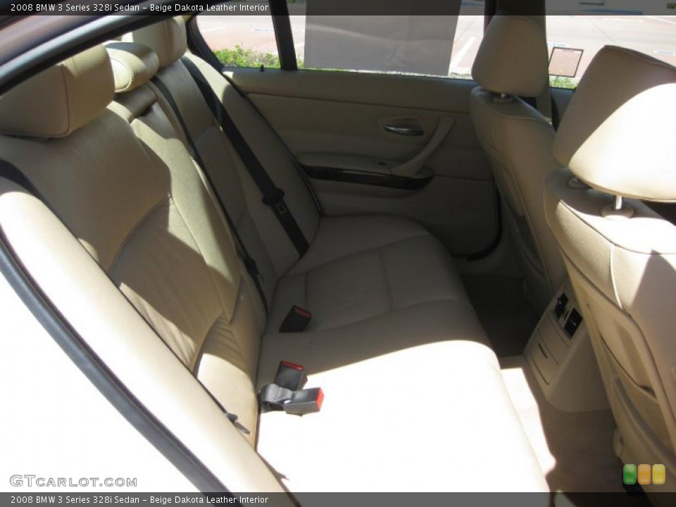Beige Dakota Leather Interior Photo for the 2008 BMW 3 Series 328i Sedan #27097473