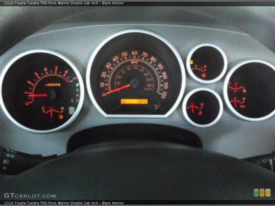 Black Interior Gauges for the 2010 Toyota Tundra TRD Rock Warrior Double Cab 4x4 #27123794