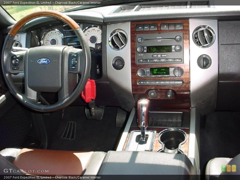 Charcoal Black/Caramel Interior Dashboard for the 2007 Ford Expedition EL Limited #27133399