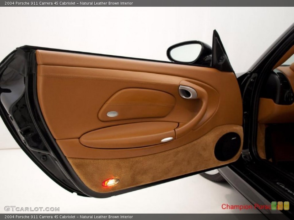 Natural Leather Brown Interior Door Panel for the 2004 Porsche 911 Carrera 4S Cabriolet #27162488