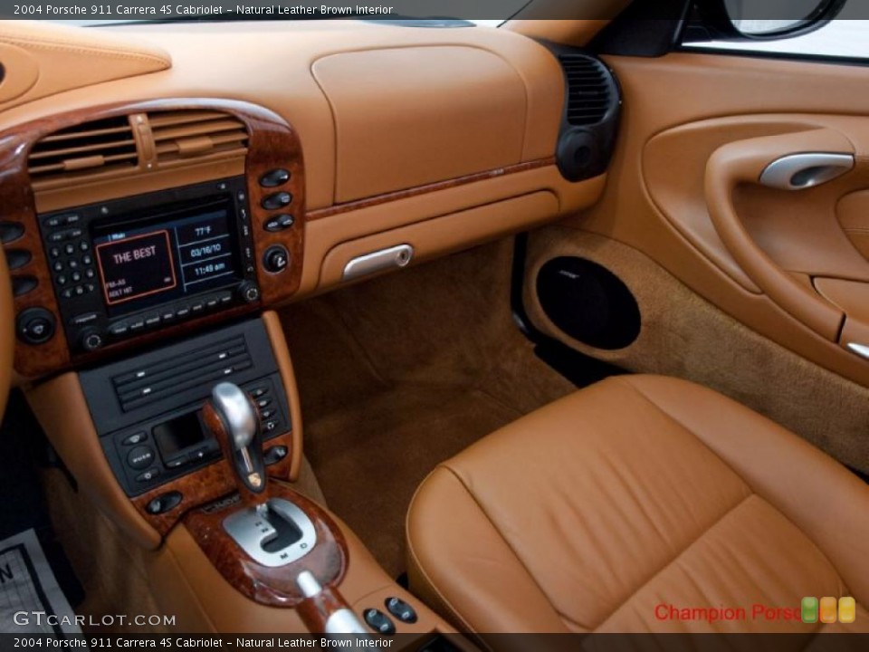 Natural Leather Brown Interior Photo for the 2004 Porsche 911 Carrera 4S Cabriolet #27162504