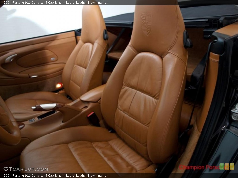 Natural Leather Brown Interior Photo for the 2004 Porsche 911 Carrera 4S Cabriolet #27162576