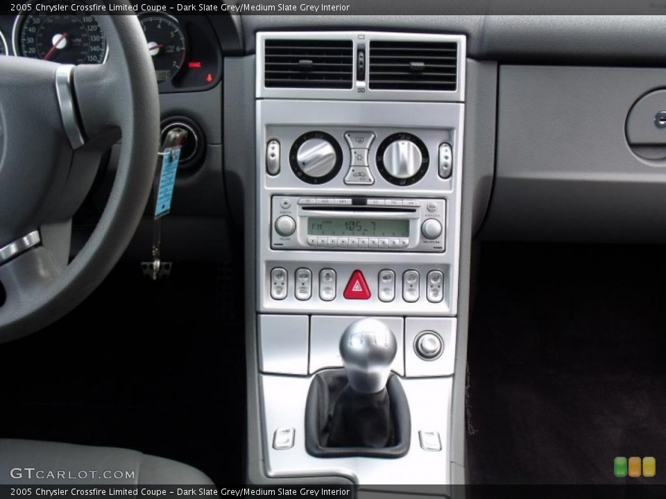 Dark Slate Grey/Medium Slate Grey Interior Controls for the 2005 Chrysler Crossfire Limited Coupe #27256824