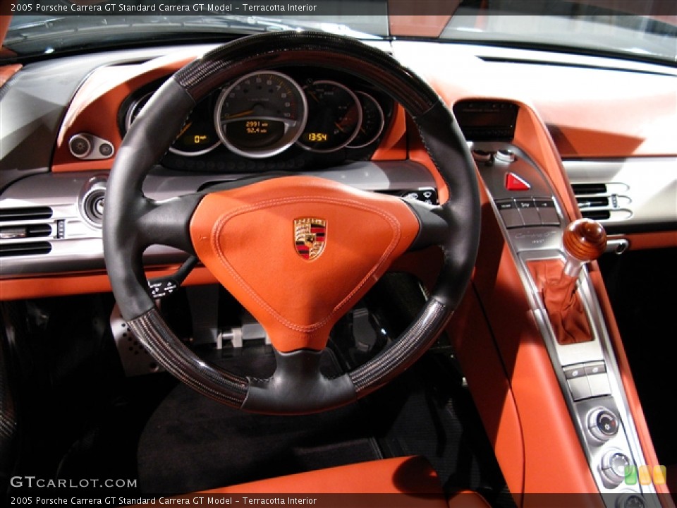Terracotta Interior Steering Wheel for the 2005 Porsche Carrera GT  #272635