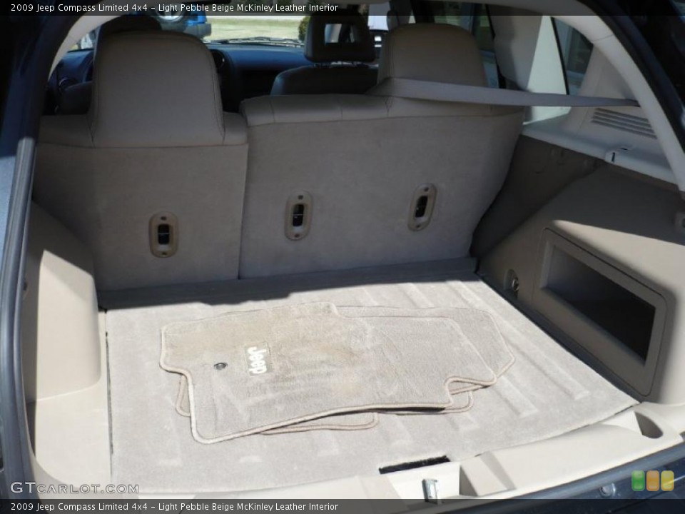 Light Pebble Beige McKinley Leather Interior Trunk for the 2009 Jeep Compass Limited 4x4 #27268676