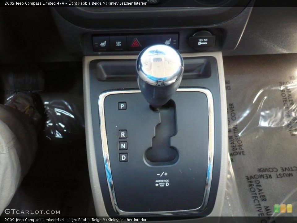 Light Pebble Beige McKinley Leather Interior Transmission for the 2009 Jeep Compass Limited 4x4 #27268884