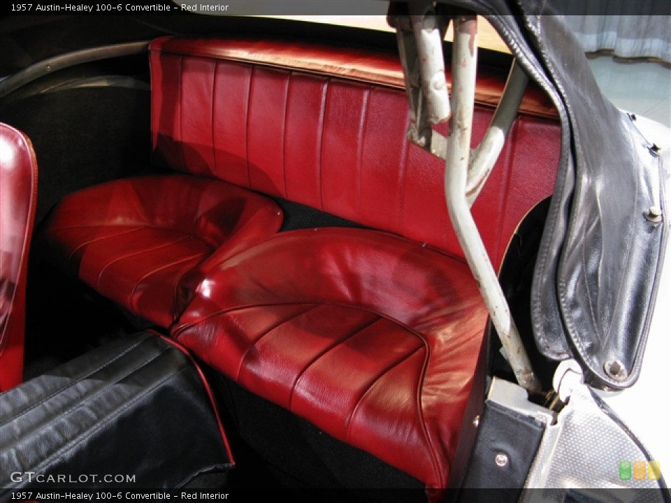 Red Interior Photo for the 1957 Austin-Healey 100-6 Convertible #273346