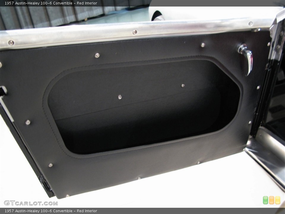 Red Interior Door Panel for the 1957 Austin-Healey 100-6 Convertible #273367
