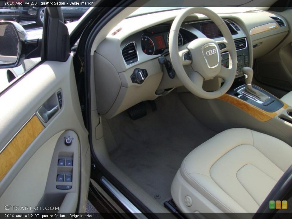 Beige Interior Photo for the 2010 Audi A4 2.0T quattro Sedan #27386989