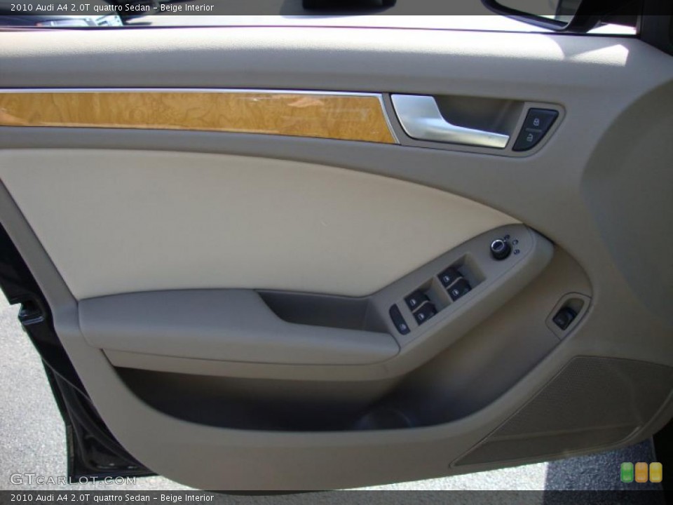 Beige Interior Door Panel for the 2010 Audi A4 2.0T quattro Sedan #27387007