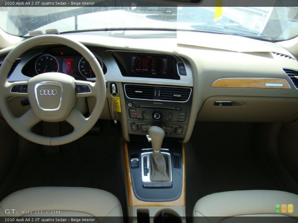 Beige Interior Dashboard for the 2010 Audi A4 2.0T quattro Sedan #27387431