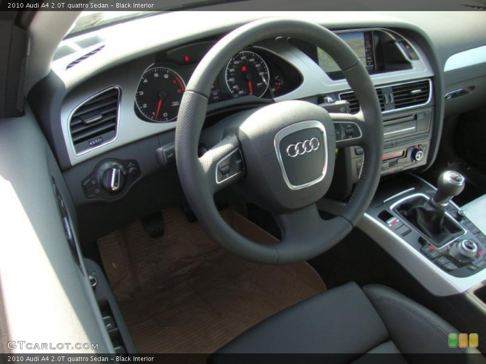 Black Interior Steering Wheel for the 2010 Audi A4 2.0T quattro Sedan #27389082
