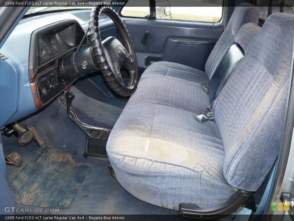Regatta Blue Interior Front Seat for the 1988 Ford F150 XLT Lariat Regular Cab 4x4 #27399857