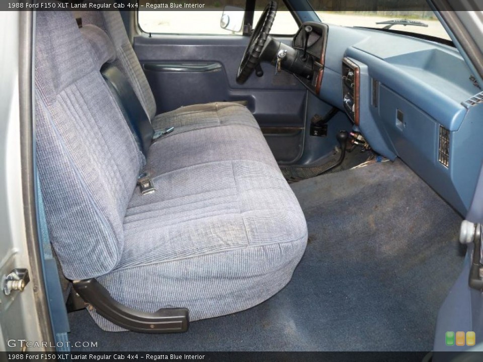 Regatta Blue Interior Front Seat for the 1988 Ford F150 XLT Lariat Regular Cab 4x4 #27399901