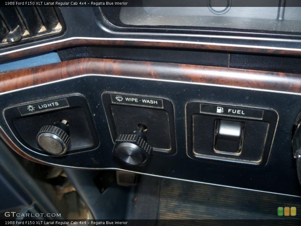 Regatta Blue Interior Controls for the 1988 Ford F150 XLT Lariat Regular Cab 4x4 #27399951