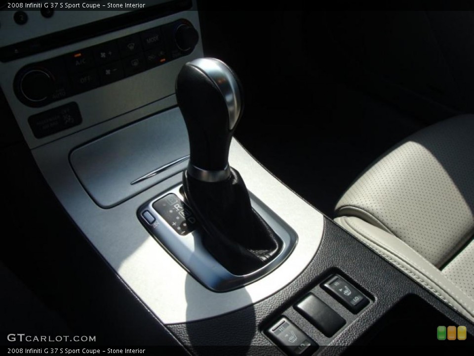 Stone Interior Transmission for the 2008 Infiniti G 37 S Sport Coupe #27410676