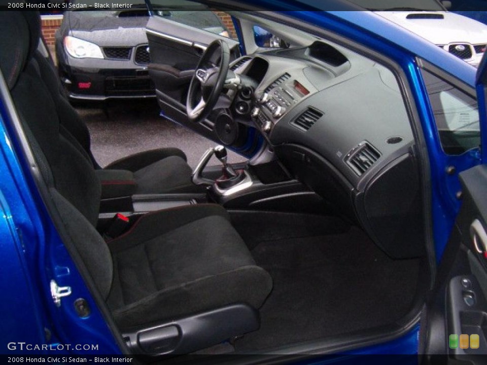 Black Interior Photo for the 2008 Honda Civic Si Sedan #27473615