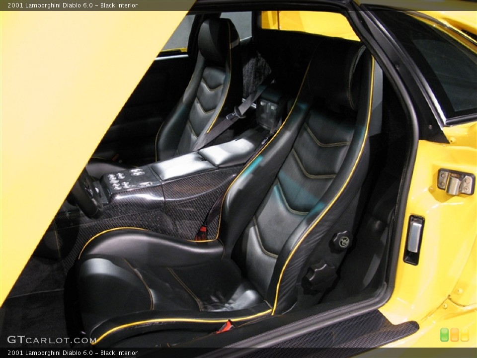 Black Interior Photo for the 2001 Lamborghini Diablo 6.0 #275268