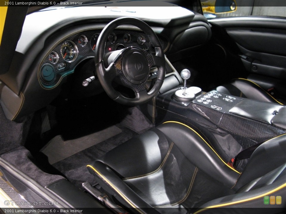 Black Interior Prime Interior for the 2001 Lamborghini Diablo 6.0 #275275