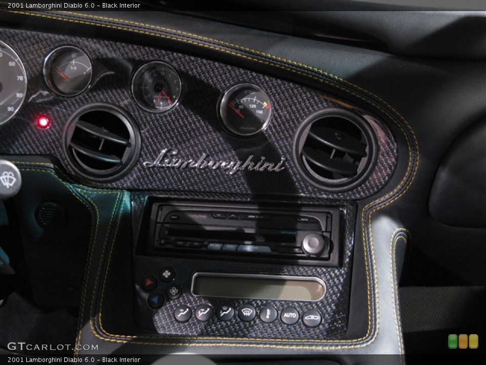 Black Interior Controls for the 2001 Lamborghini Diablo 6.0 #275296
