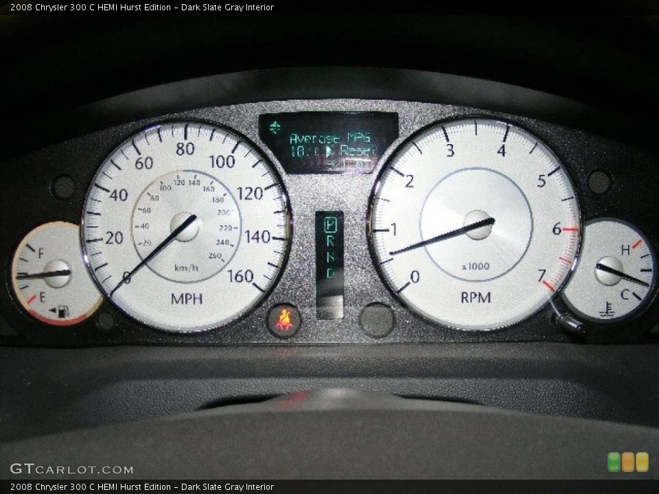 Dark Slate Gray Interior Gauges for the 2008 Chrysler 300 C HEMI Hurst Edition #27571929