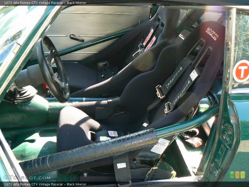 Black Interior Photo for the 1973 Alfa Romeo GTV Vintage Racecar #277160