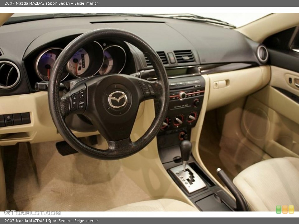 Beige Interior Photo for the 2007 Mazda MAZDA3 i Sport Sedan #27732179