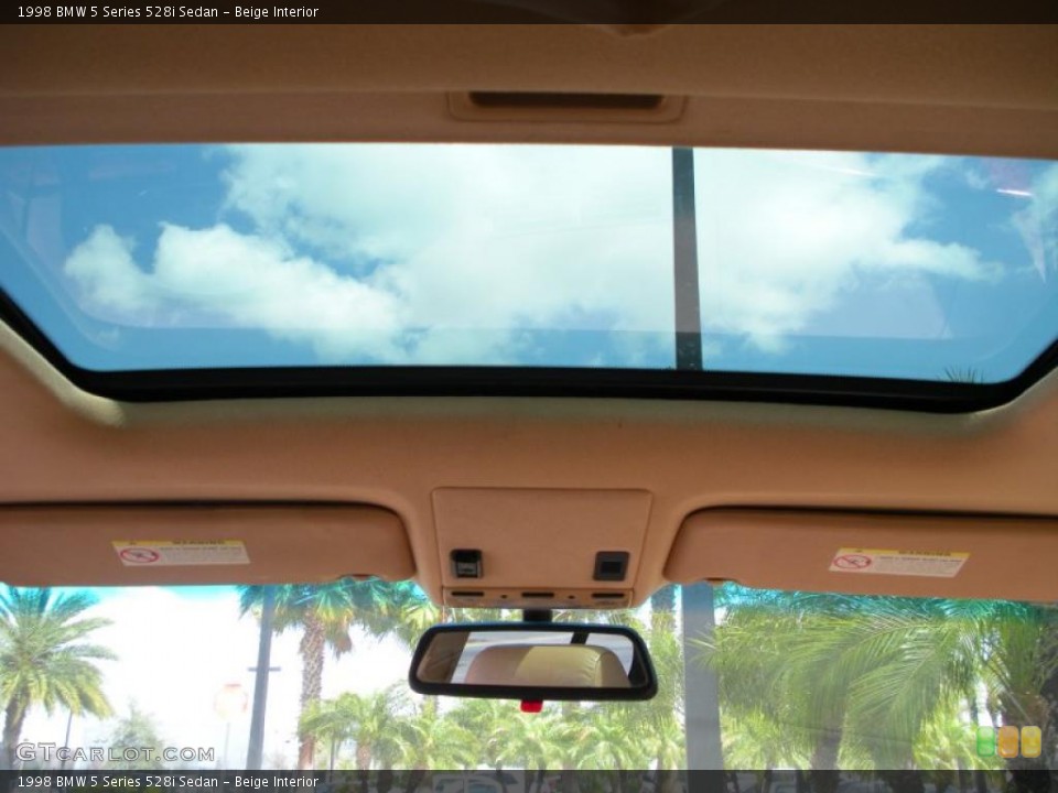 Beige Interior Sunroof for the 1998 BMW 5 Series 528i Sedan #27796641