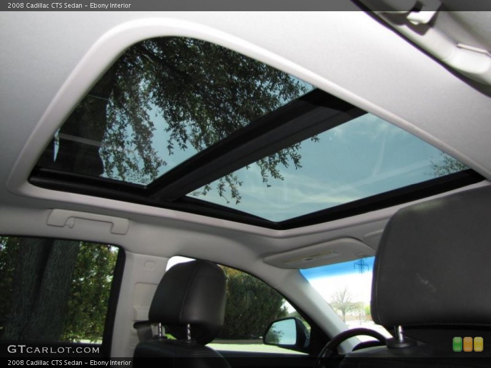 Ebony Interior Sunroof for the 2008 Cadillac CTS Sedan #27935520