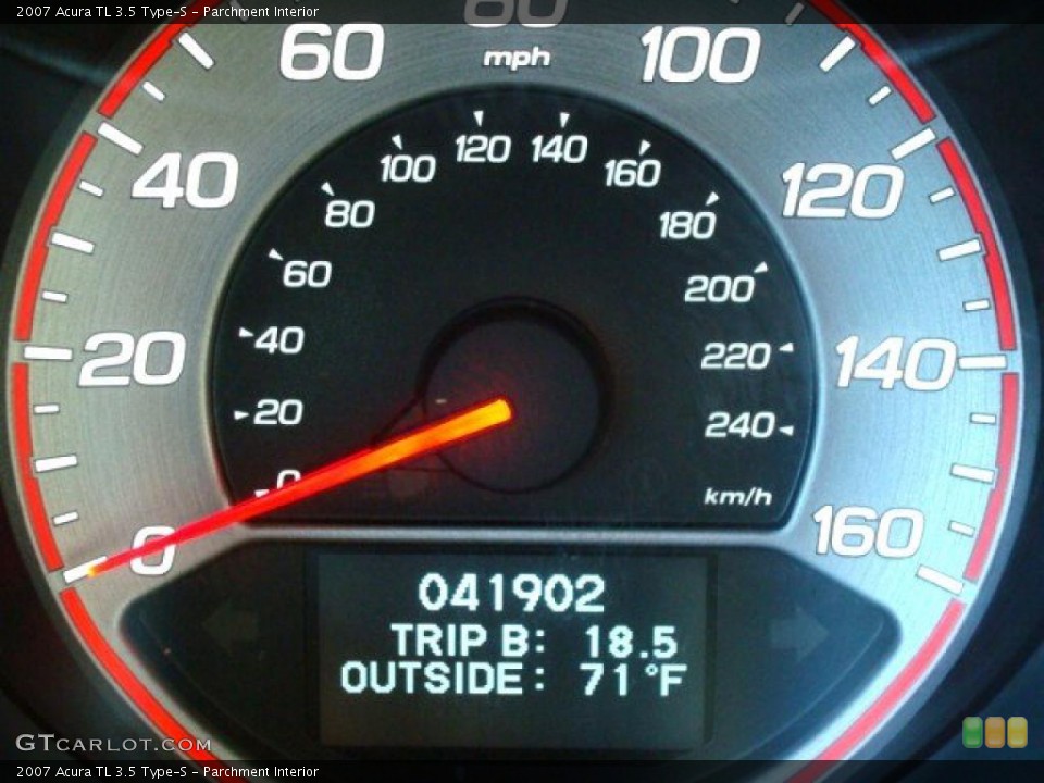 Parchment Interior Gauges for the 2007 Acura TL 3.5 Type-S #27998656