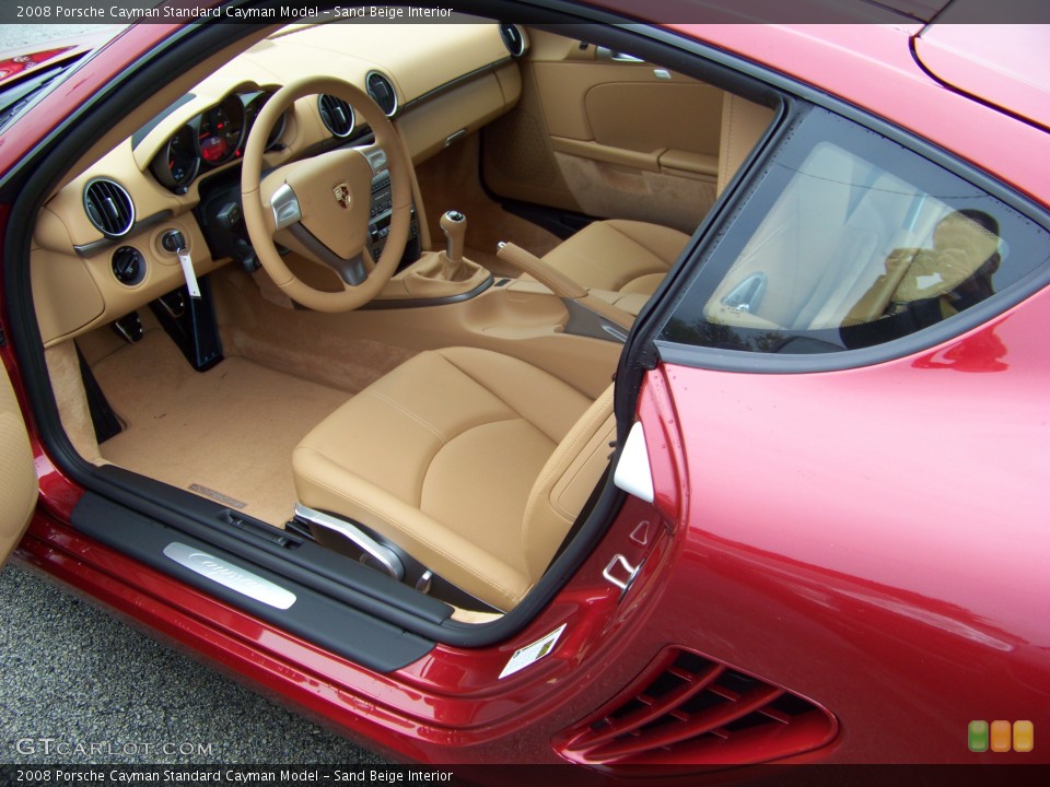 Sand Beige Interior Prime Interior for the 2008 Porsche Cayman  #280591