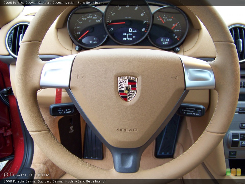 Sand Beige Interior Steering Wheel for the 2008 Porsche Cayman  #280605