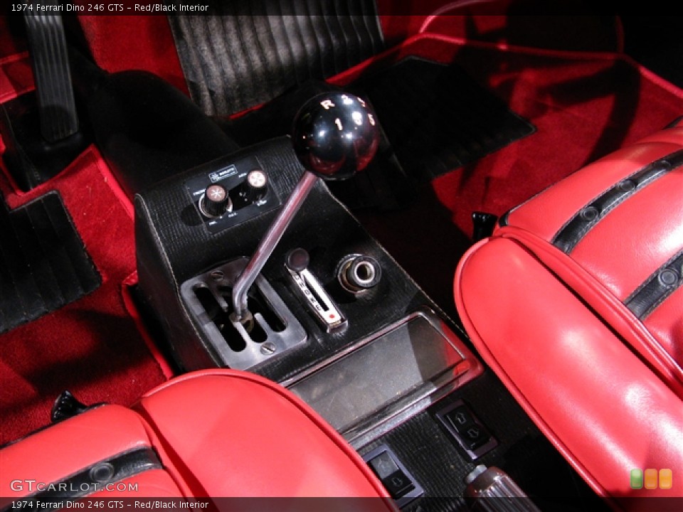 Red/Black Interior Transmission for the 1974 Ferrari Dino 246 GTS #281015