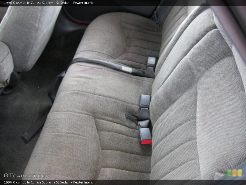 Pewter Interior Rear Seat for the 1996 Oldsmobile Cutlass Supreme SL Sedan #28106260
