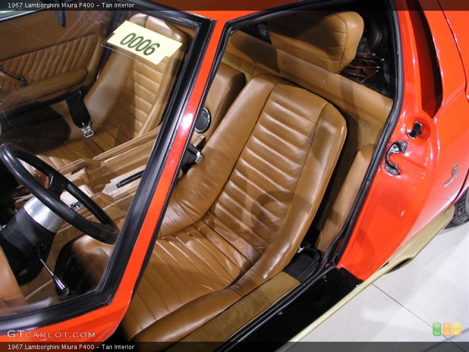 Tan Interior Photo for the 1967 Lamborghini Miura P400 #281120
