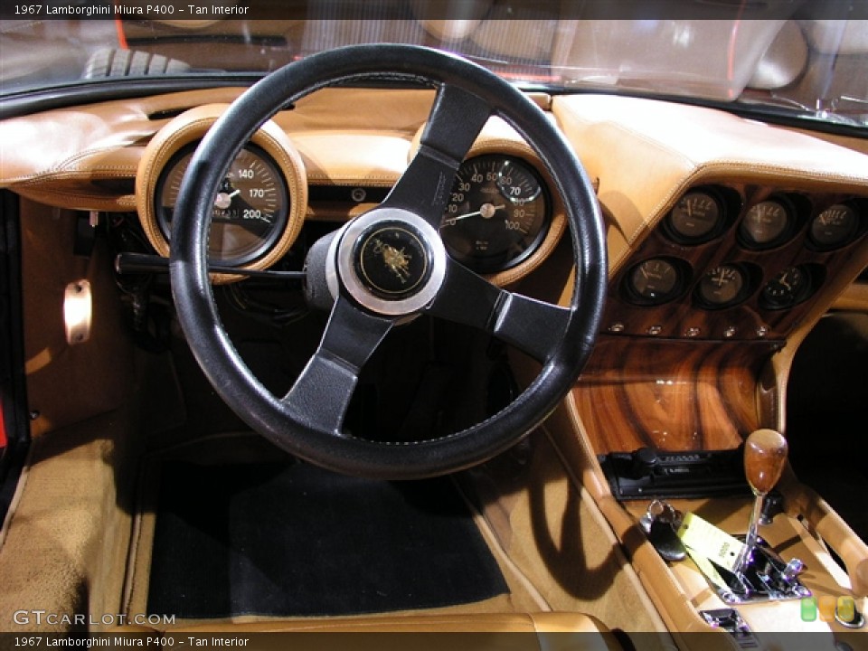 Tan Interior Dashboard for the 1967 Lamborghini Miura P400 #281134