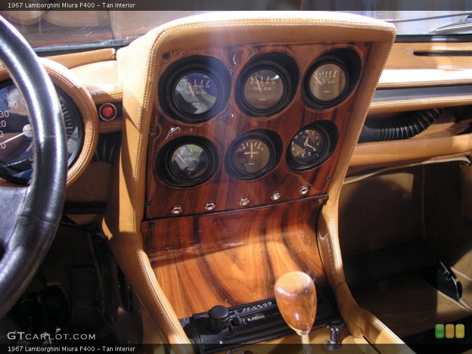 Tan Interior Controls for the 1967 Lamborghini Miura P400 #281141