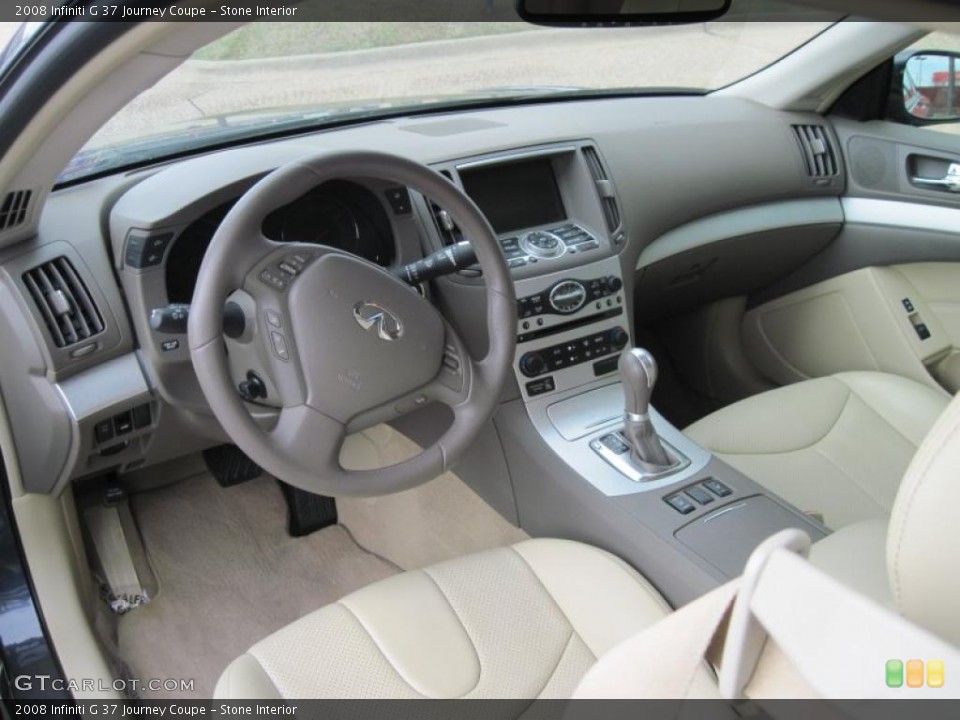 Stone Interior Dashboard for the 2008 Infiniti G 37 Journey Coupe #28254546