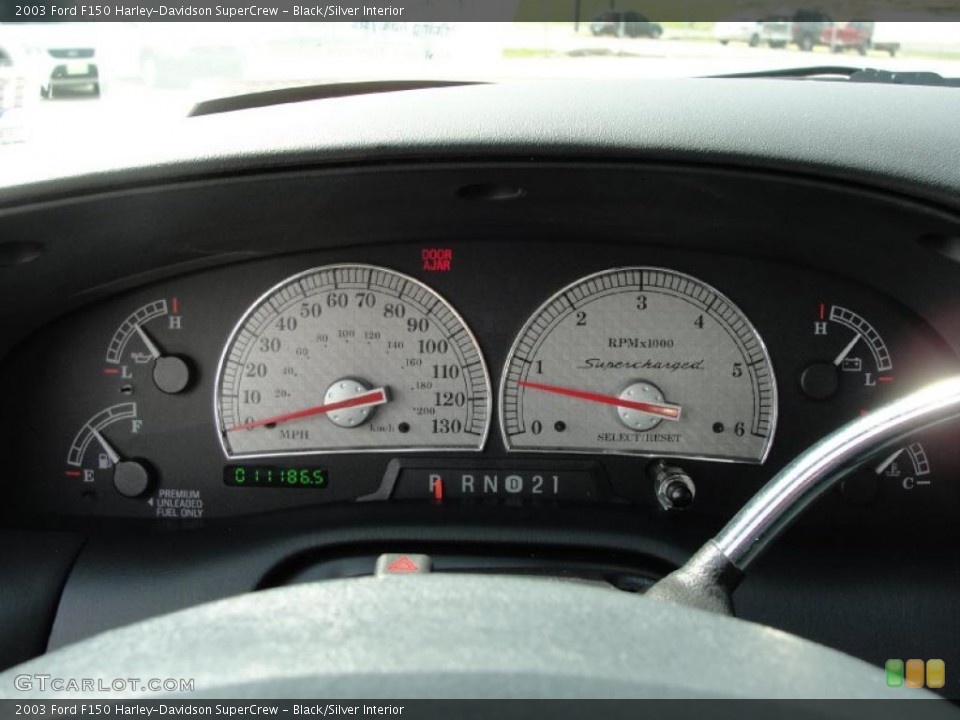 Black/Silver Interior Gauges for the 2003 Ford F150 Harley-Davidson SuperCrew #28273702